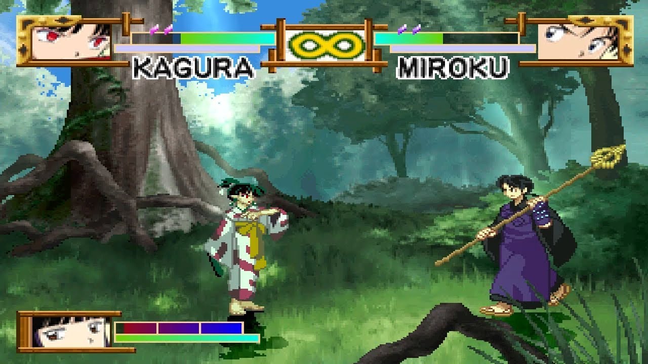 Inuyasha: A Feudal Fairy Tale [PS1] - play as Kagura