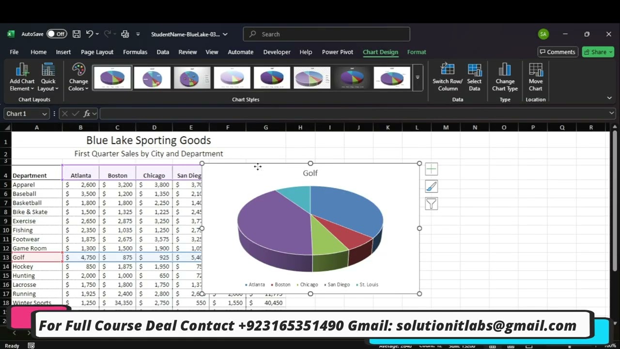 Excel 2021 In Practice - Ch 3 Guided Project 3-3 - SIMnet | Excel 2021 In Practice - Ch 3 Guided