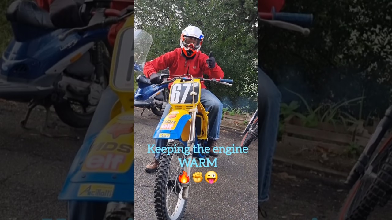 Leonardo Olmi haveing fun with his Ancillotti 125cc from 1984. #motocross #motocrosslifestyle