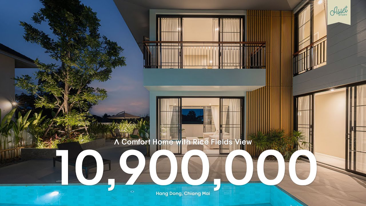 บ้านโมเดิร์นทรอปิคอลหลังใหม่ในโครงการ ติดถนนวงแหวนรอบสาม,หางดง เชียงใหม่