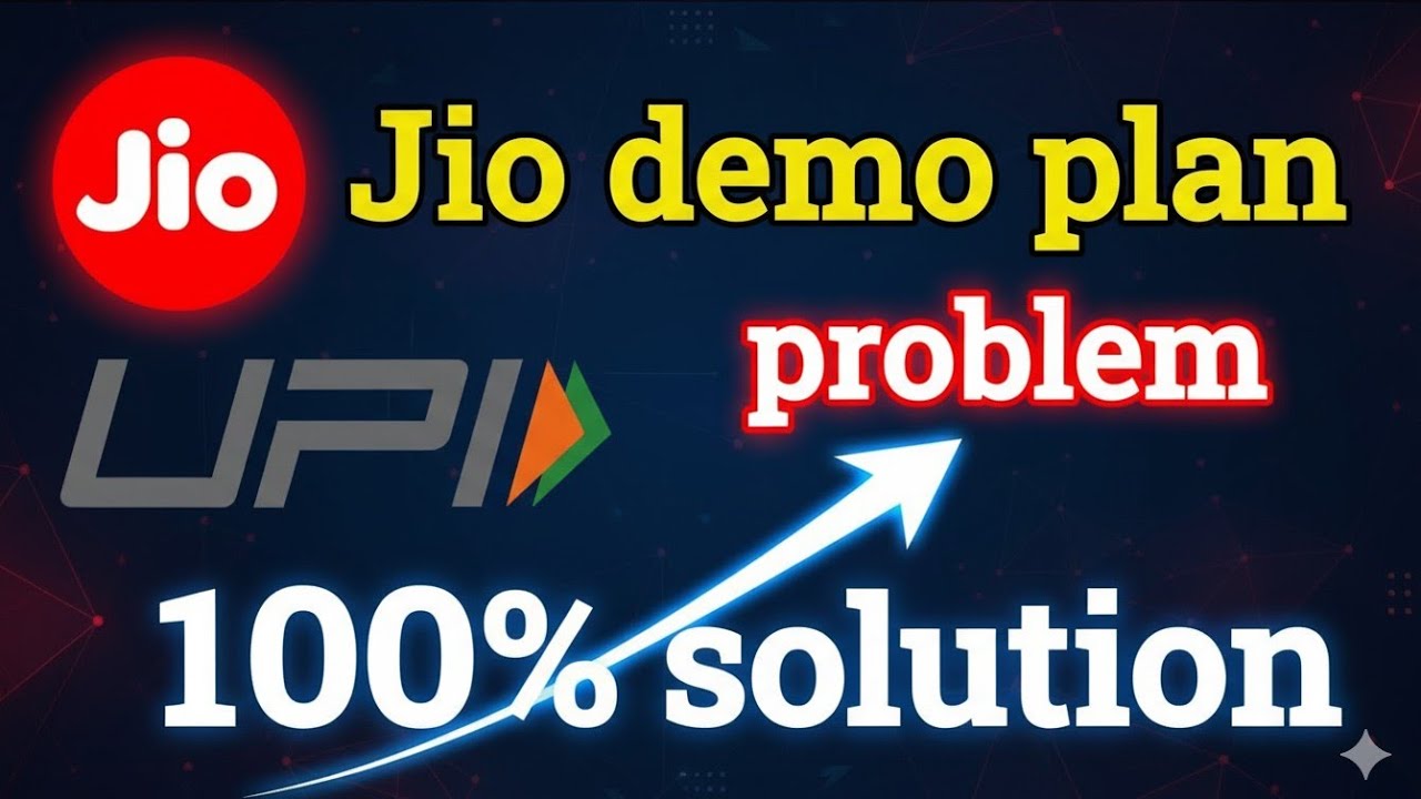 Jio demo sim UPI problem solution| jio demo sim from jio demo plan phone pe not working