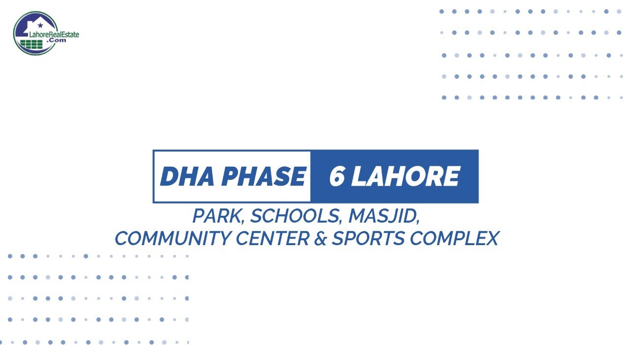 Drone Tour Series: DHA Phase 6 Lahore Park, Schools, Masjid, Community Center & Sports Complex
