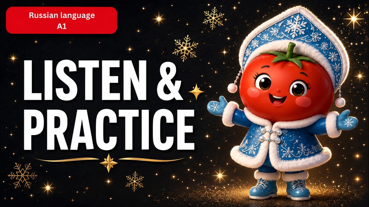 A STORY “NEW YEAR” IN RUSSIAN (A1) | Listening comprehension | Russian language