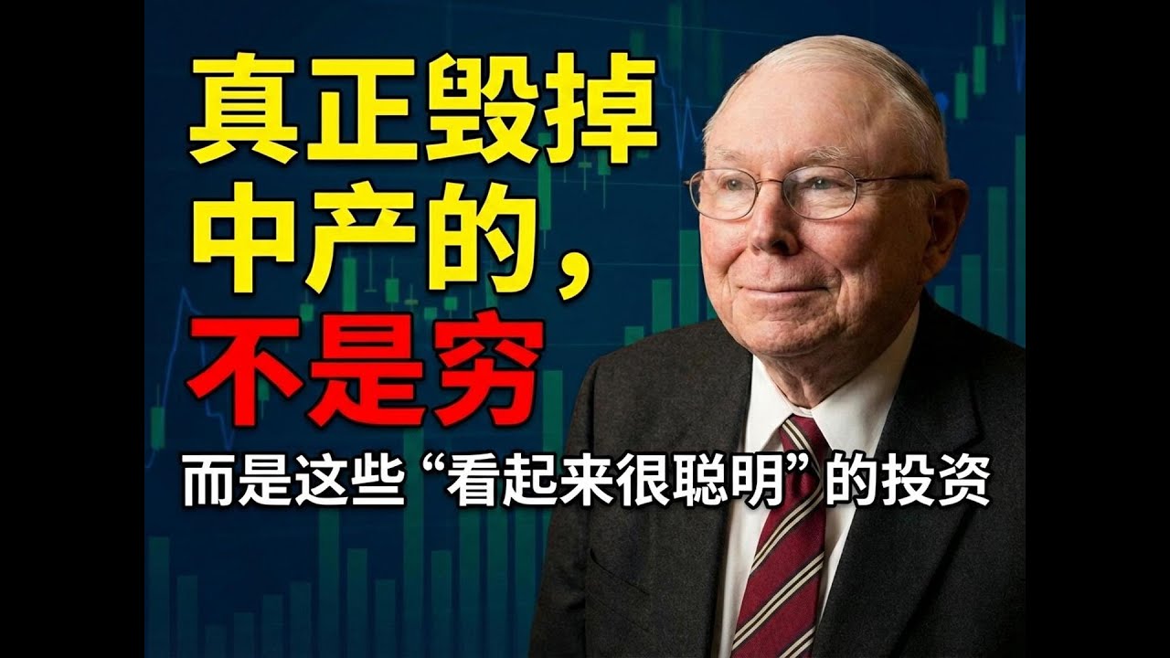 查理芒格：真正毁掉中产的，不是穷——而是这些“看起来很聪明”的投资