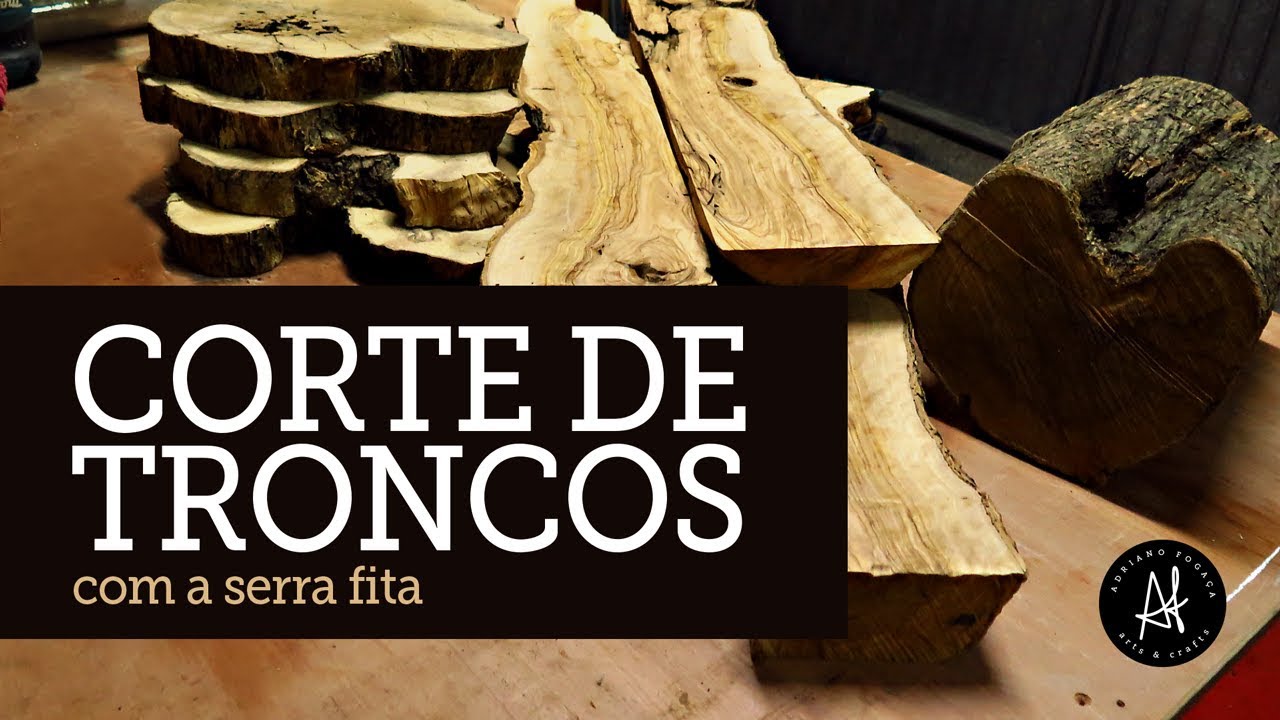 Como fazer corte de troncos na serra fita