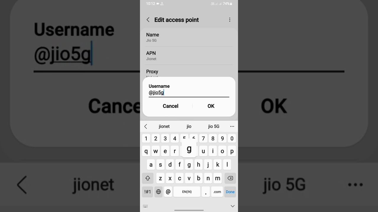 Jio 5G APN settings 2023||😱😱#shorts #jio