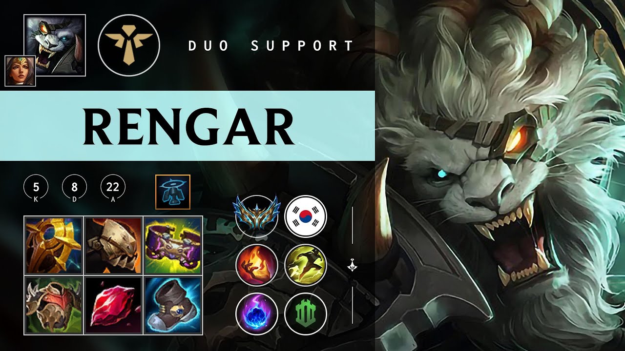 Rengar Support vs Blitzcrank - KR Challenger Patch 26.02