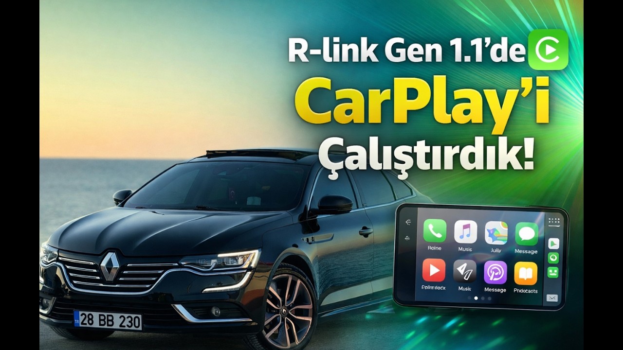 R-link Gen 1.1 de Carplay i çalıştırdık