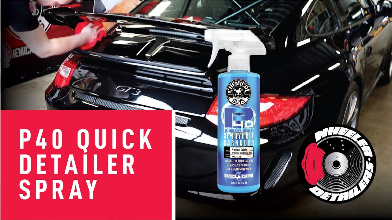 CHEMICALGUYS.EU | P40 QUICK DETAILER WITH CARNAUBA WAX | SLICK FINISH | BLACK PORSCHE 911 GT3