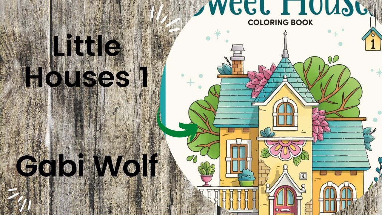 Little Houses 1 - Gabi Wolf //Colouring Book Flip Through