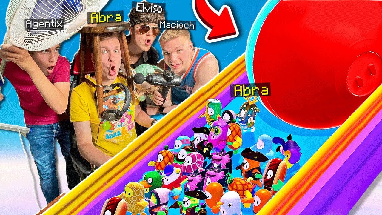 KOLEDZY PRZESZKADZAJĄ MI GRAĆ w FALL GUYS a i tak WYGRAŁEM! 😱