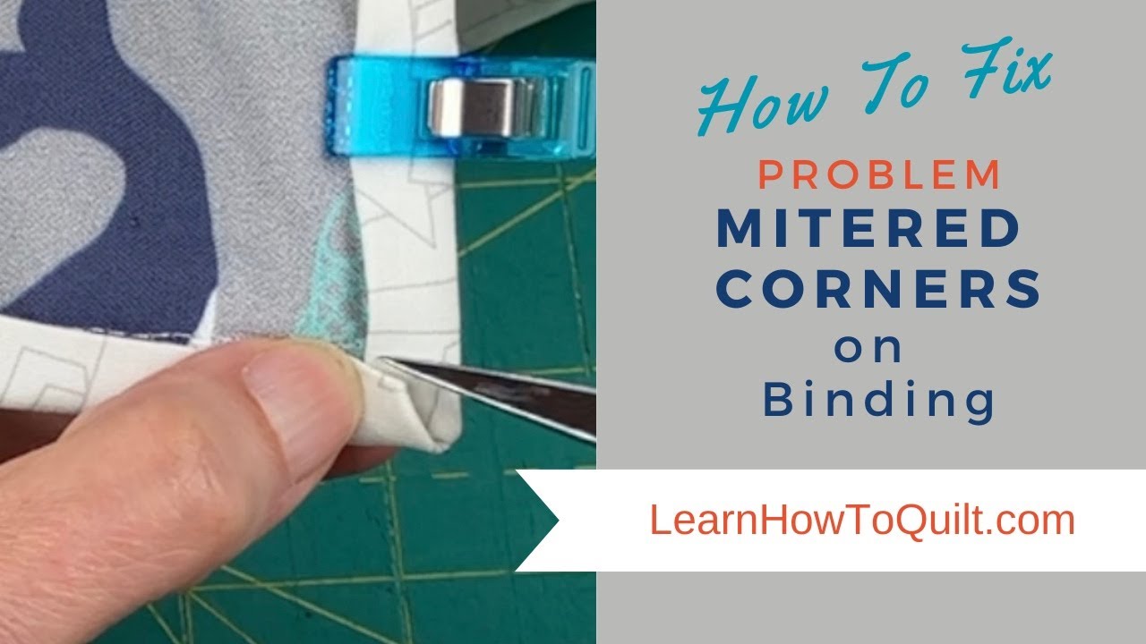 Fixing Problem Mitered Corners on Binding