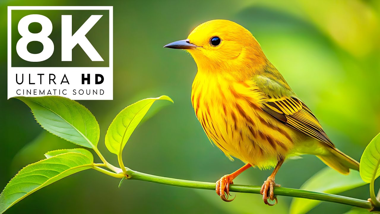 WORLD OF BIRDS 8K ULTRA HD | with Cinematic Sound (Colorful Animal Life)