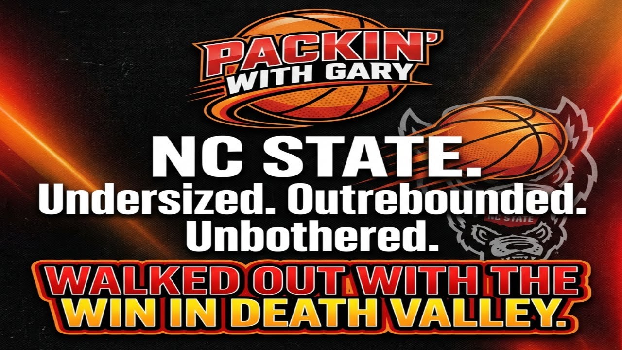NC State. Undersized. Outrebounded. Unbothered. Walked out with the win in Death Valley