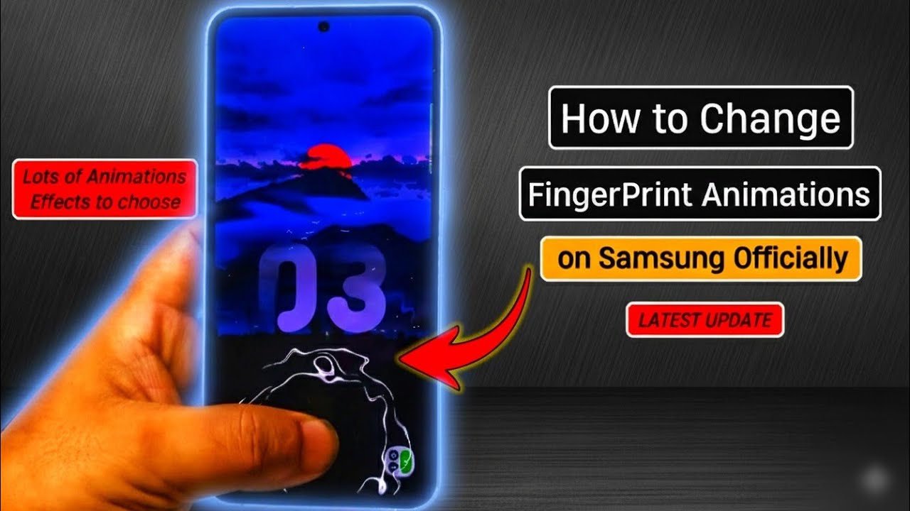 Как официально изменить анимацию отпечатка пальца на Samsung 🫆 | Последнее обновление