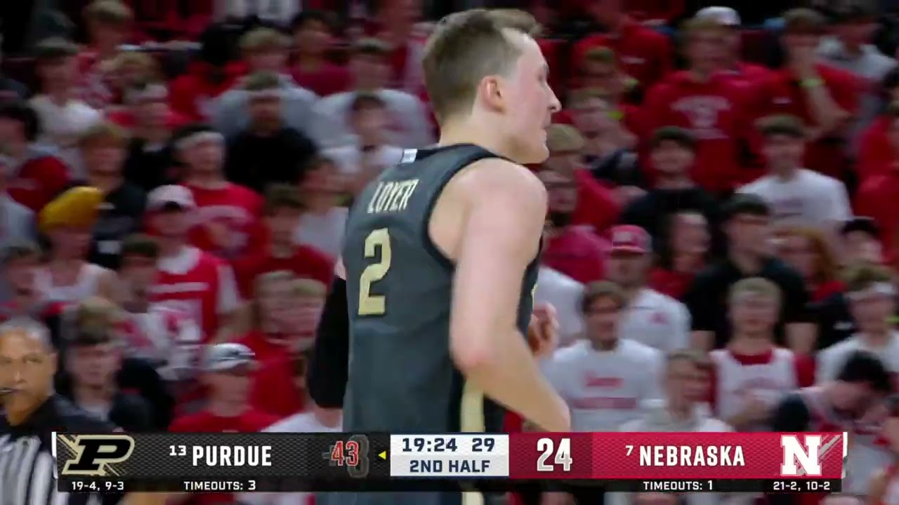 Purdue MBB Highlights vs. Nebraska
