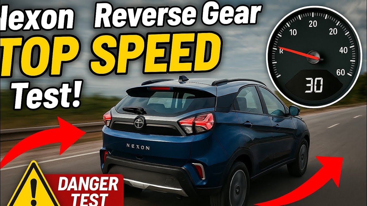 Tata Nexon Top speed in reverse gear and in first gear #icng #tata #nexon