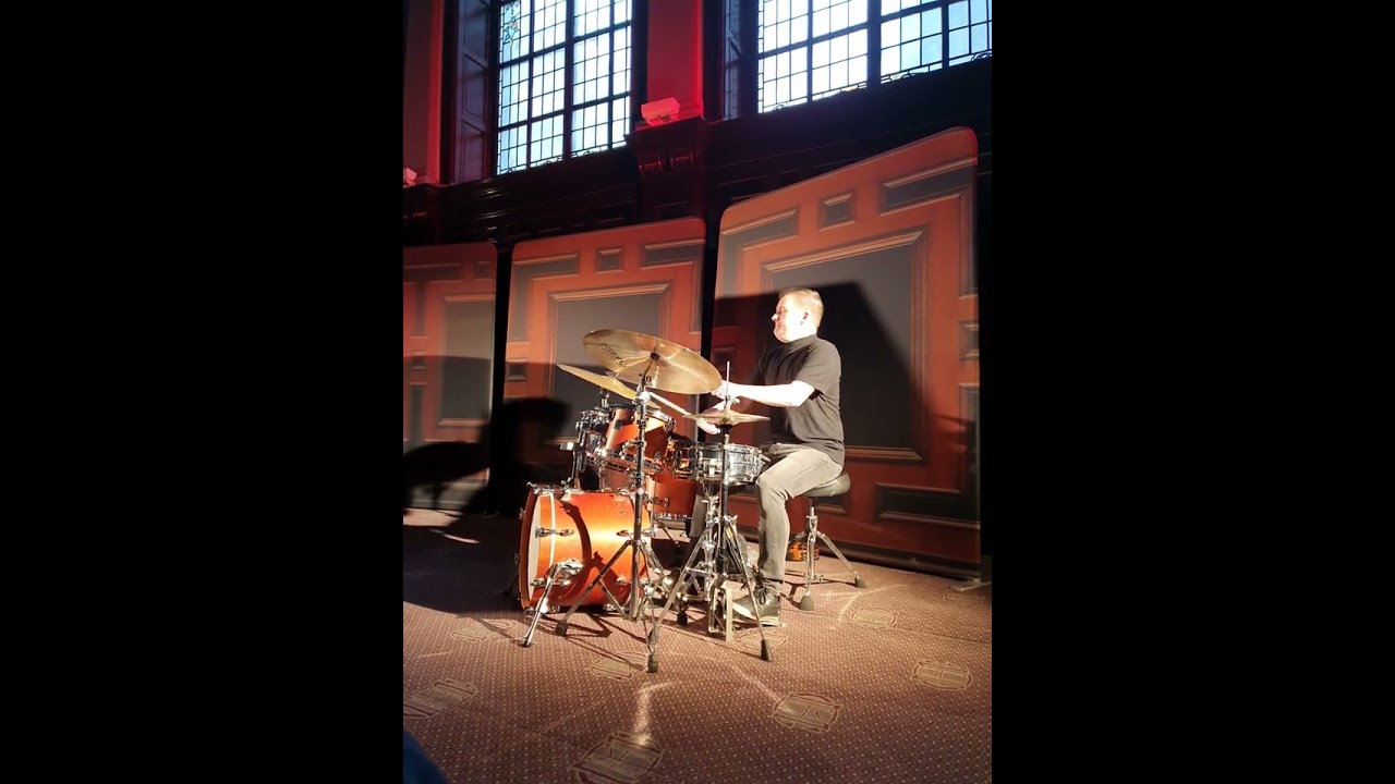 Alyn Cosker drum solo live jazz at The Merchants House