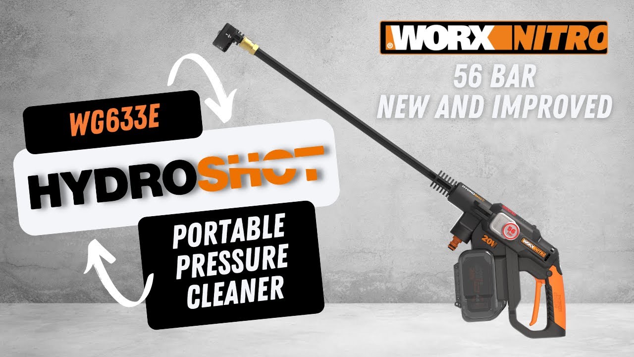 WORX NITRO WG633E Hydroshot Brushless Cordless Pressure Cleaner - WORX UK