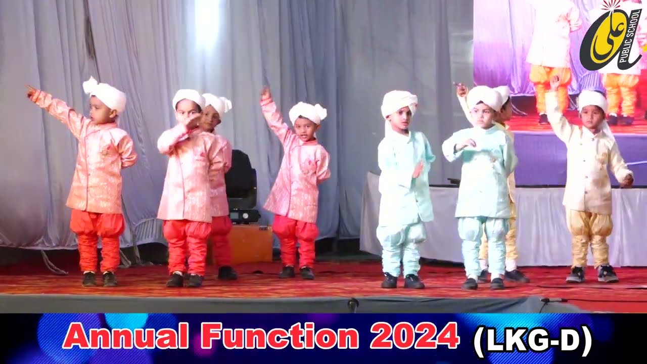 Barasti Barish  Song LKG D boys- Annual Functions 2024, Ali Public School Akola.