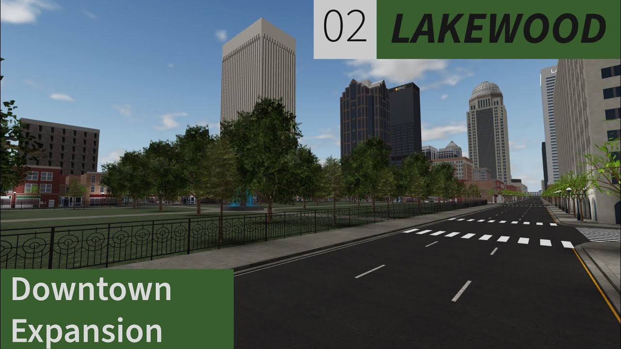 Lakewood #02: Expanding Downtown - Roblox Speed Build