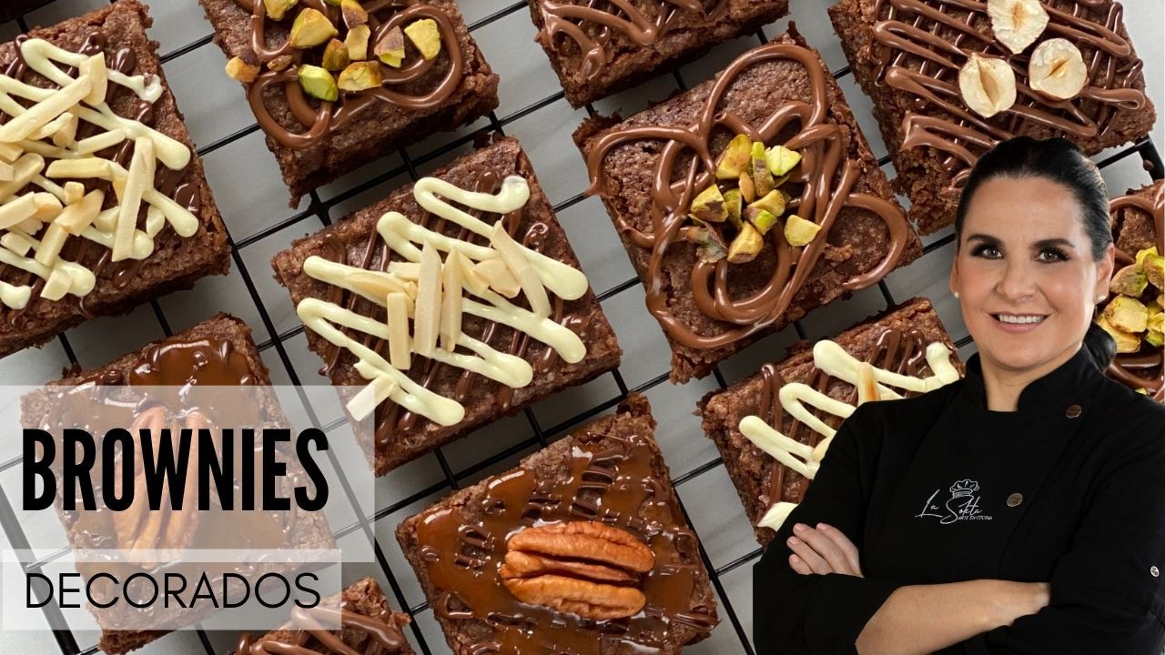 Te enseño como DECORAR TUS BROWNIES de una manera fácil y deliciosa