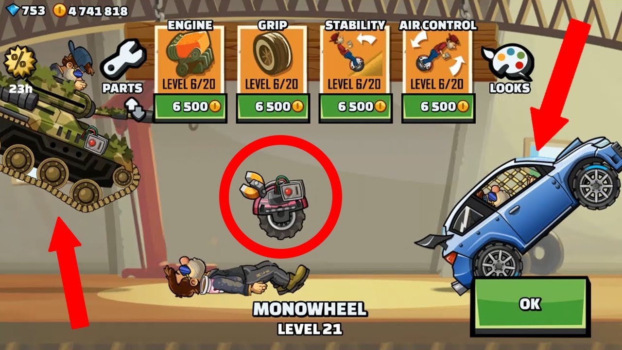 Funny Bug in the Garage | Hill Climb Racing 2