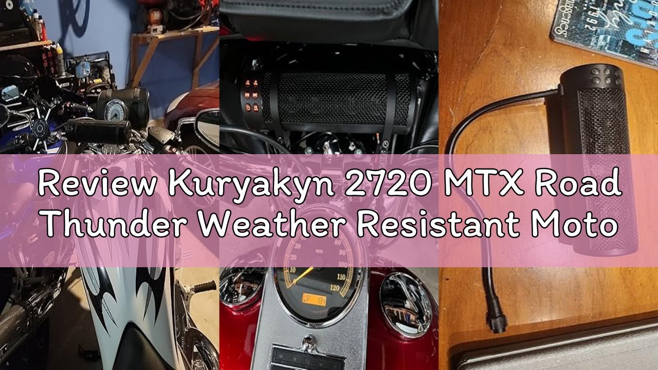 Review Kuryakyn 2720 MTX Road Thunder Weather Resistant Motorcycle Sound Bar Plus: 300 Watt Handleba