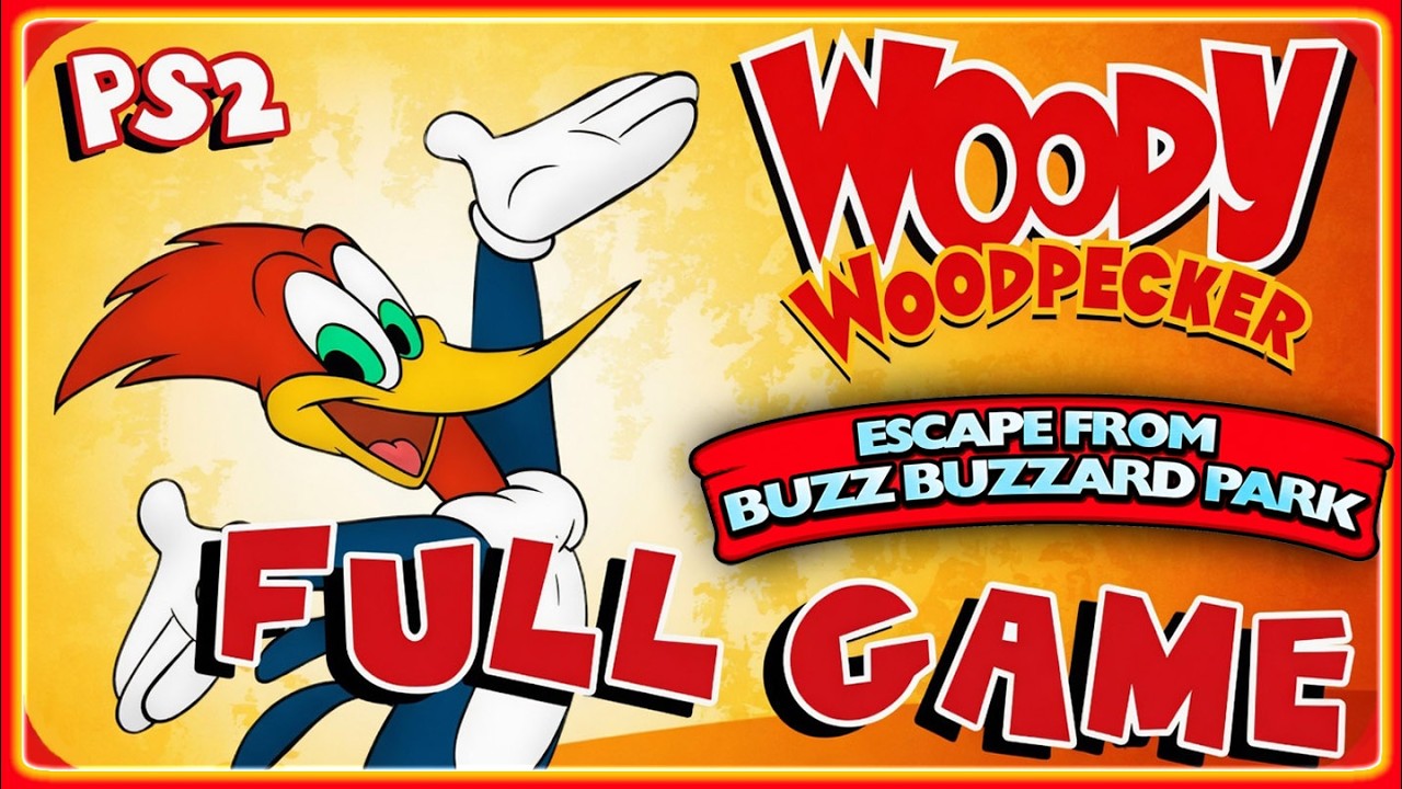 Woody Woodpecker: Escape from Buzz Buzzard Park FULL GAME Longplay (PS2, PC)