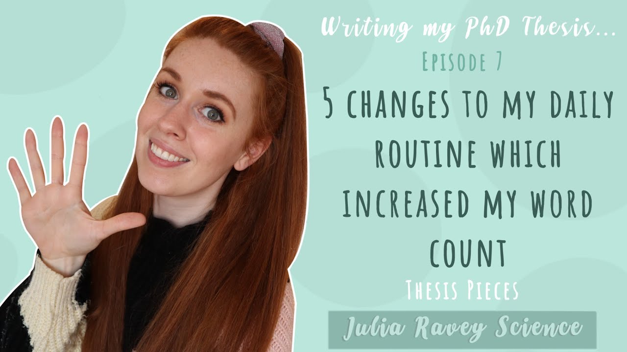 Increase Your Word Count with 5 Simple Routine Changes | Thesis Writing Journey (Episode #7)