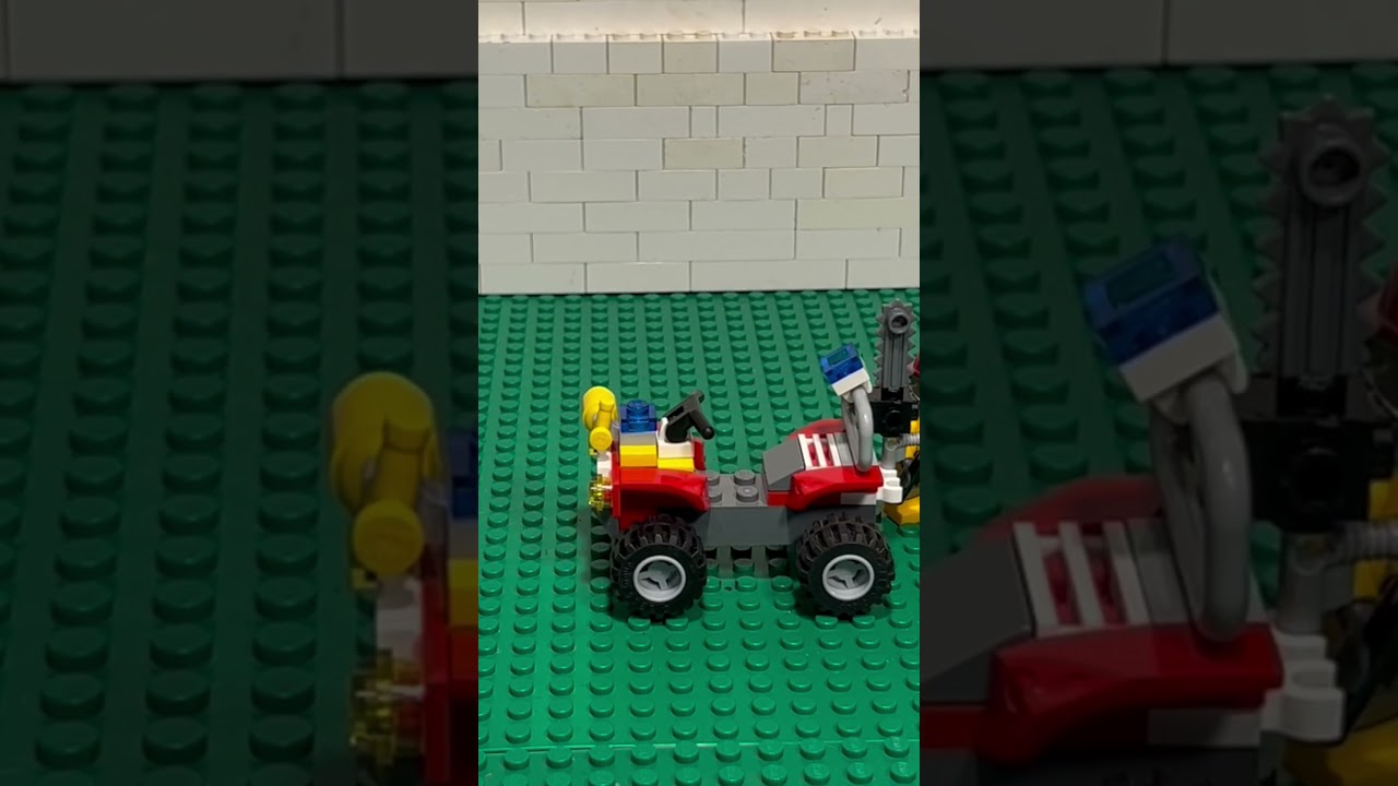 Lego City 4427. Fire ATV. Fighter Fighter. Yellow suit. 2012.