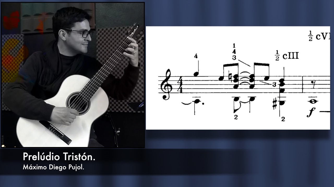 Preludio Triston | Máximo Diego Pujol | Score Practice Study Mode.