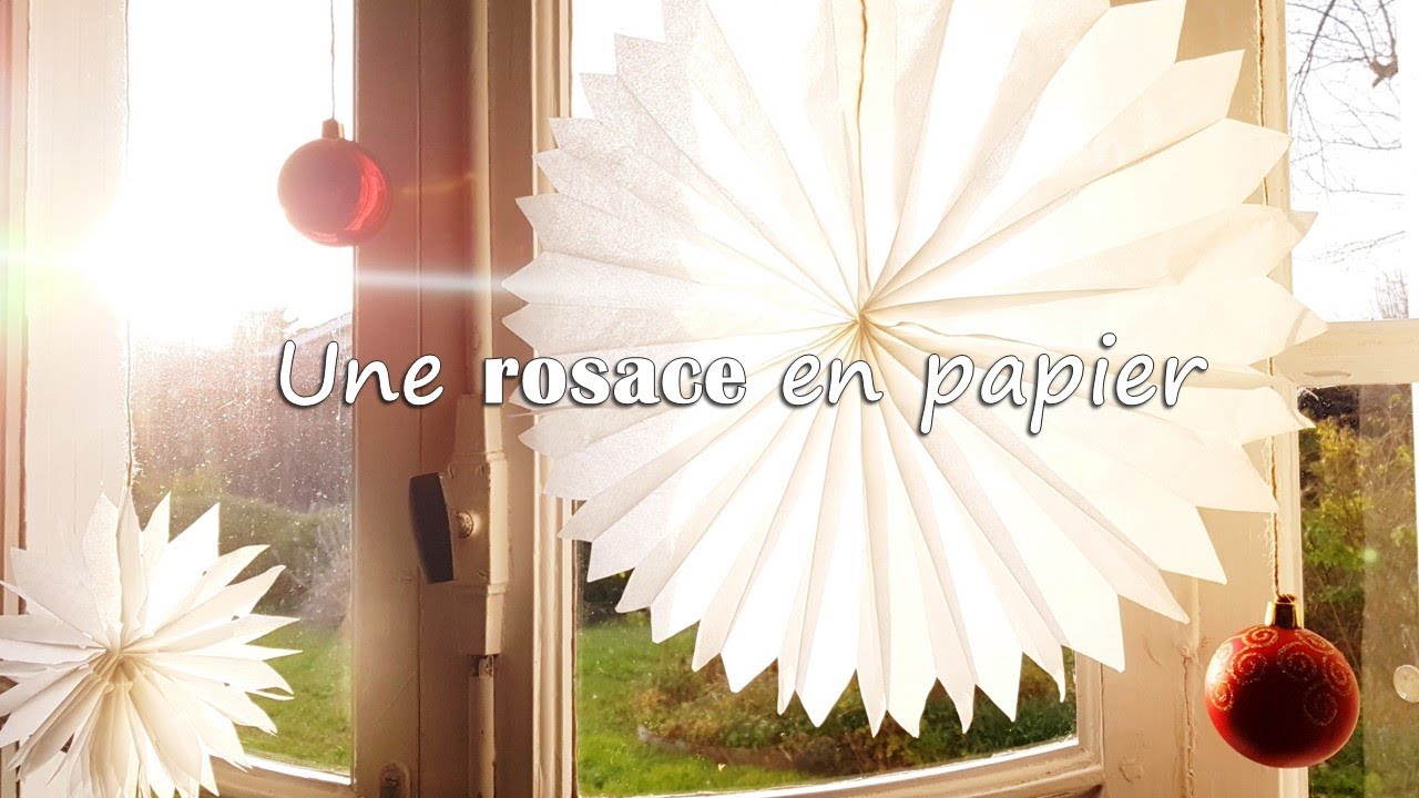 DIY :💮Une rosace en papier