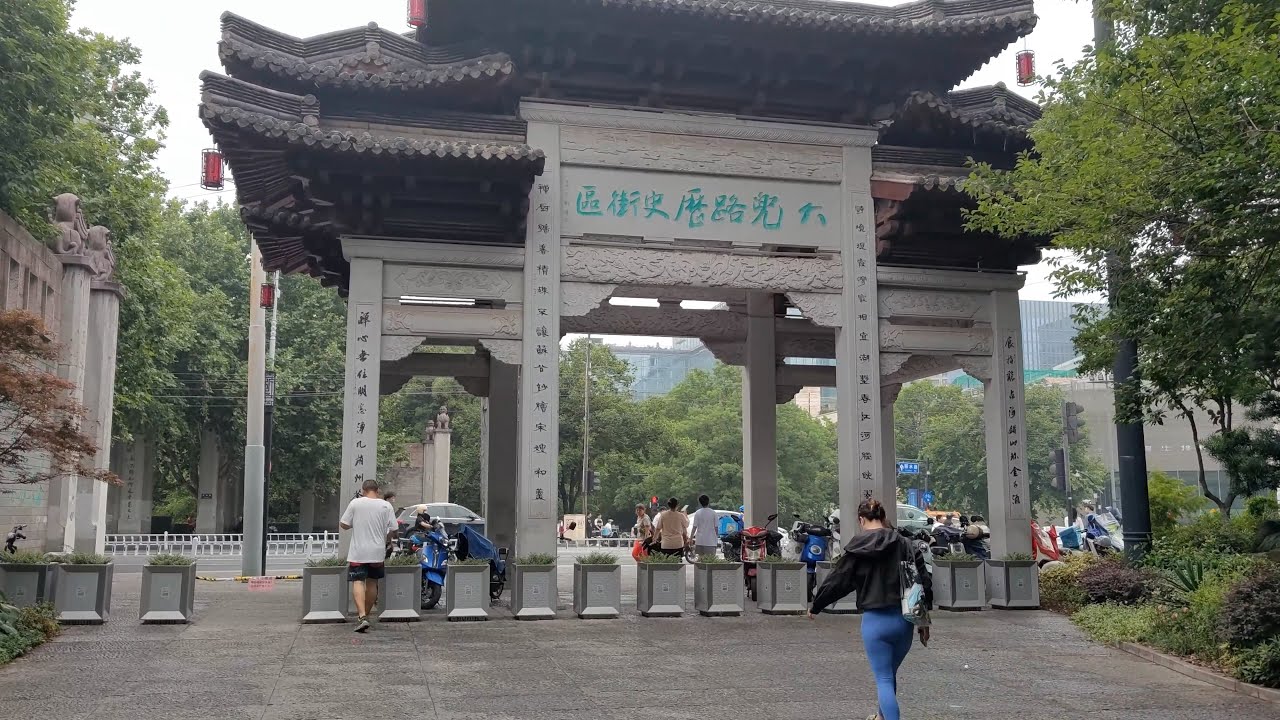 杭州大兜路历史文化街区，街拍4K街景