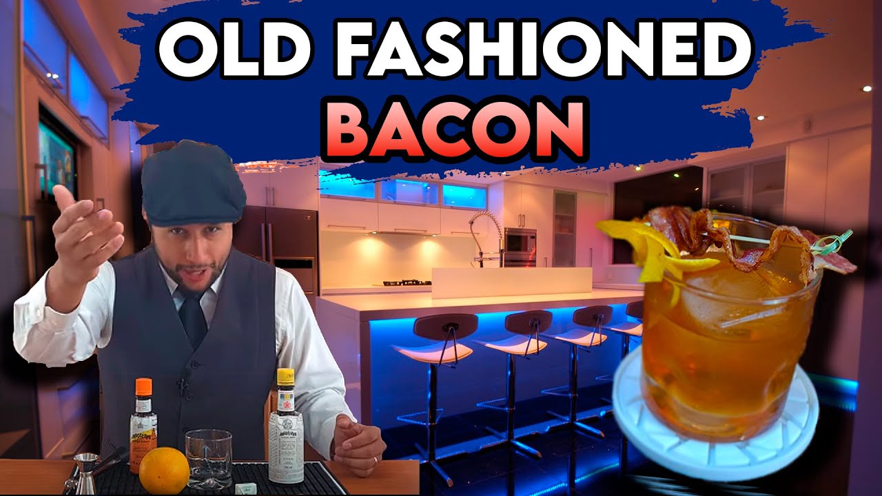 Fat washing - Hagamos un Old fashioned bacon,old fashioned tocino(coctel tocino, fat washing tocino)