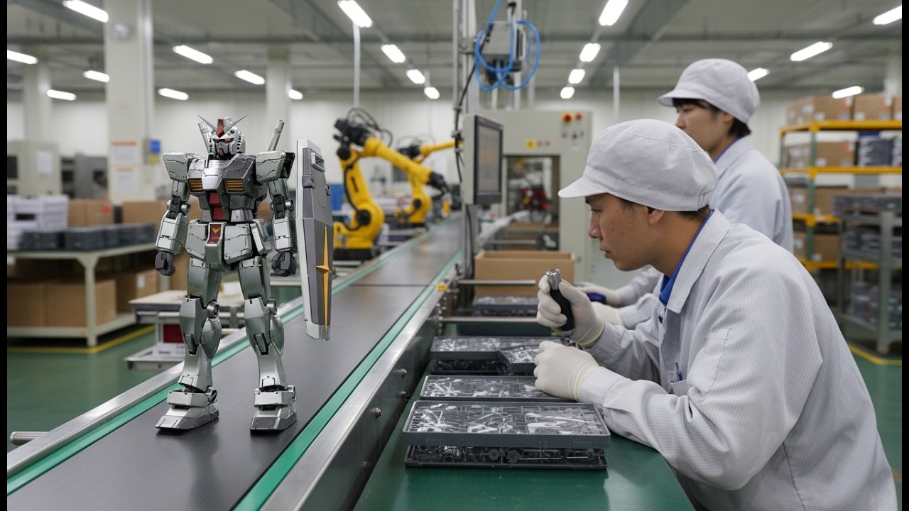 How Gundam Are Made – RX-78-2 MG 1/100 Titanium Finish Factory Process