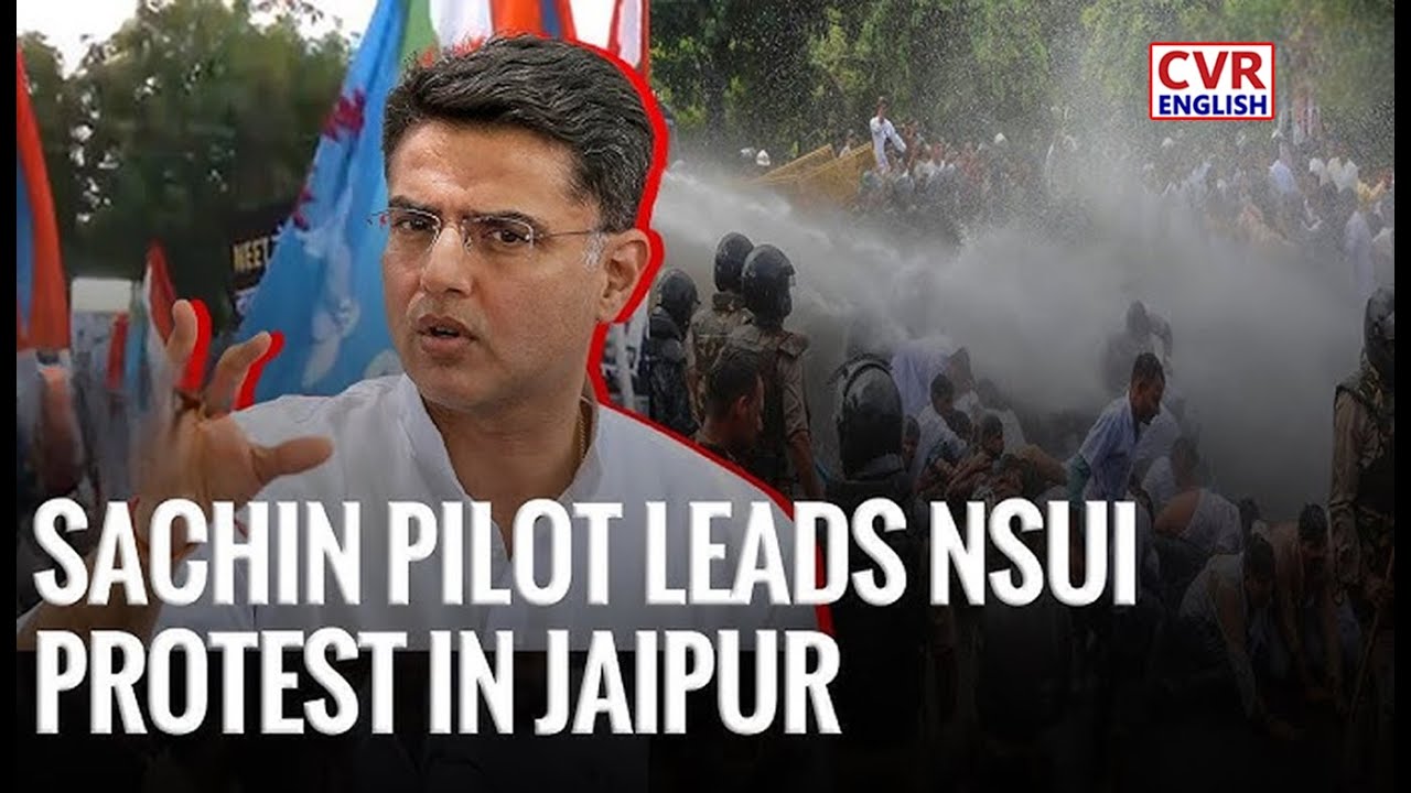 Jaipur : NSUI Protests Outside Rajasthan CM&rsquo;s Residence Demanding Student Union Elections|CVR E