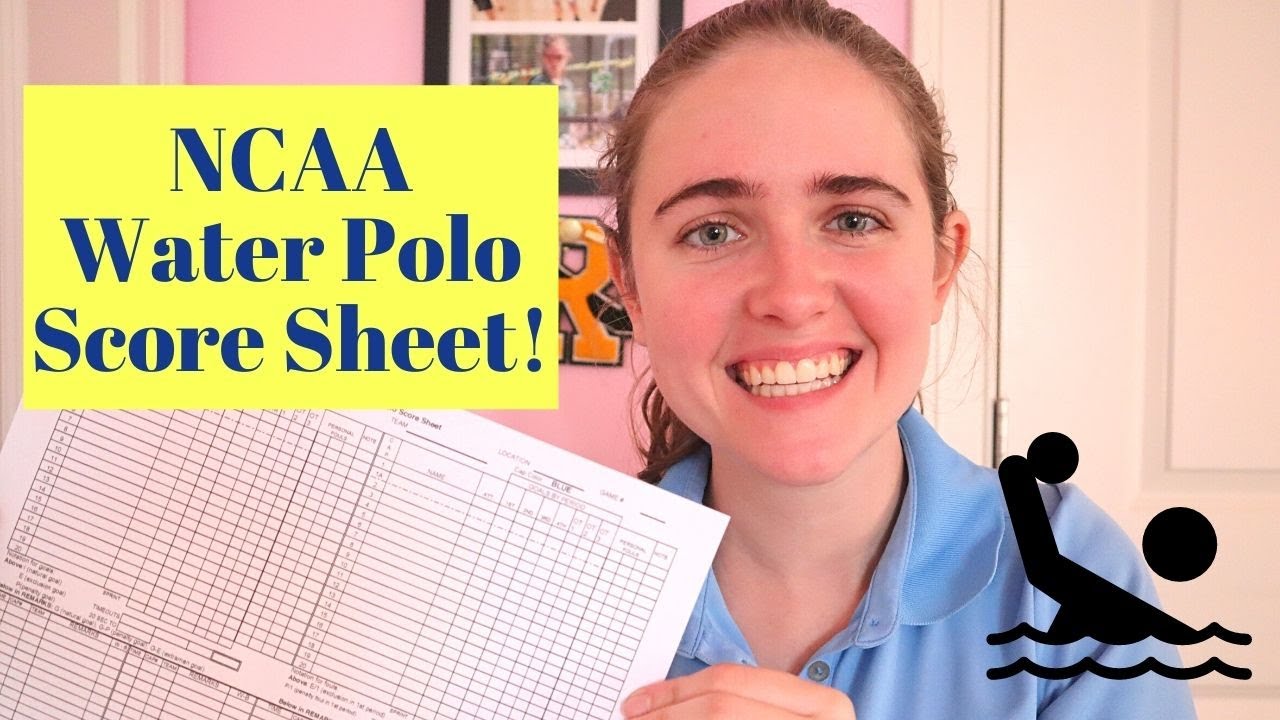 How to Fill Out the NCAA Water Polo Score Sheet