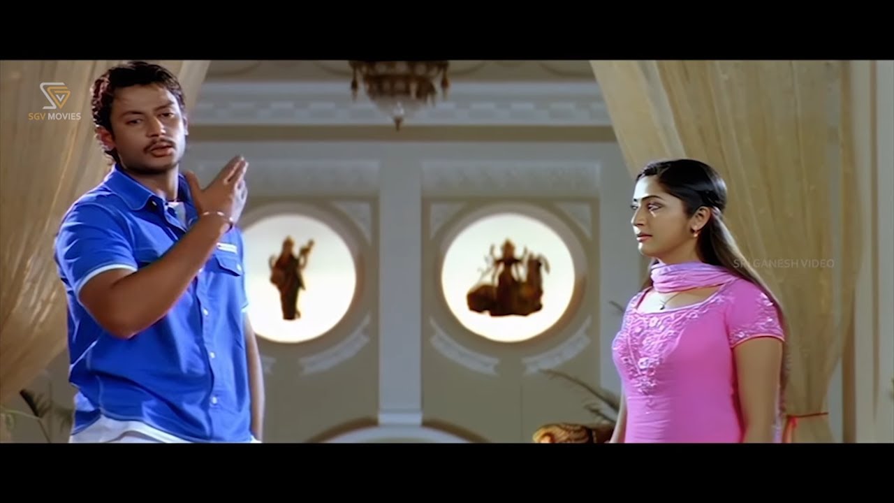 Darshan Brings Unknown Girl Home On the Day of Sister Engagement - Gaja Kannada Movie Part 01