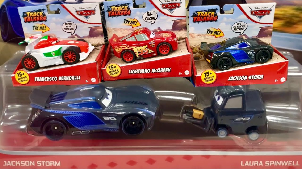 Disney Cars Toy Hunt - Jackson Storm Pit Crew 2 Pack - Disney Cars Nascar Wave 2 & New Track Talkers