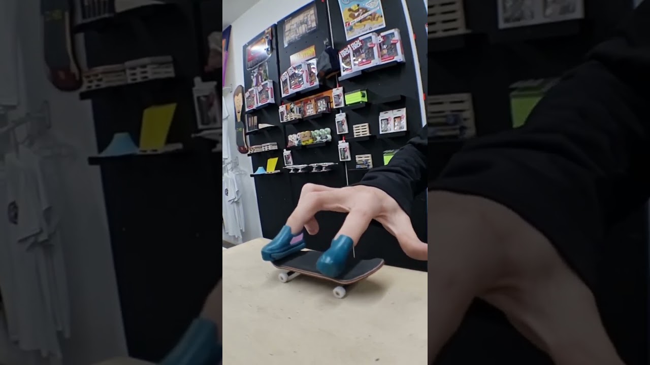 zapatillas para dedos #fingerboard #techdeck #hotwheels #skateboarding #slowmotion #dedos #skate