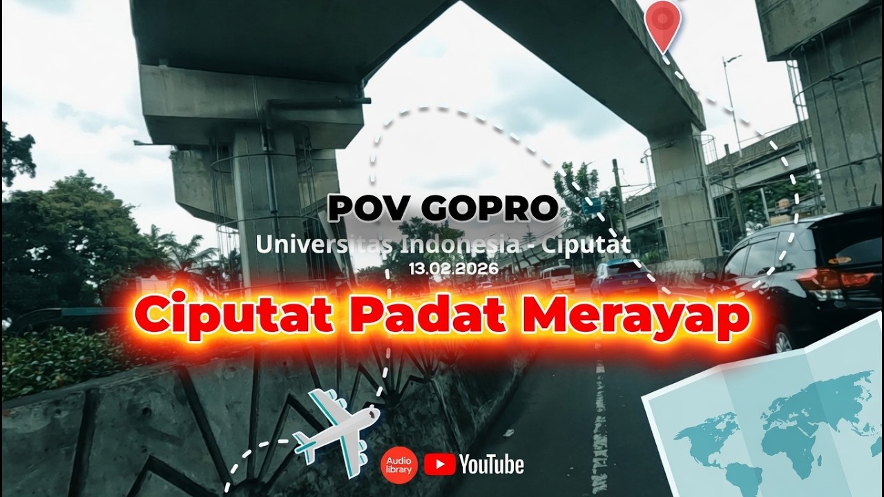 🚦 GoPro Ride Universitas Indonesia ➝ Ciputat | Jalanan Padat Merayap! 🏍️