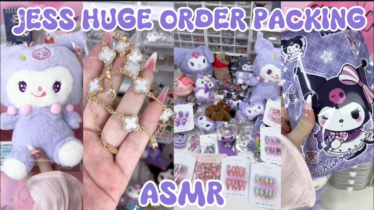 JESS HUGE ORDER PACKING 😻✨💅🏻(ASMR)||SMALL BUSINESS 