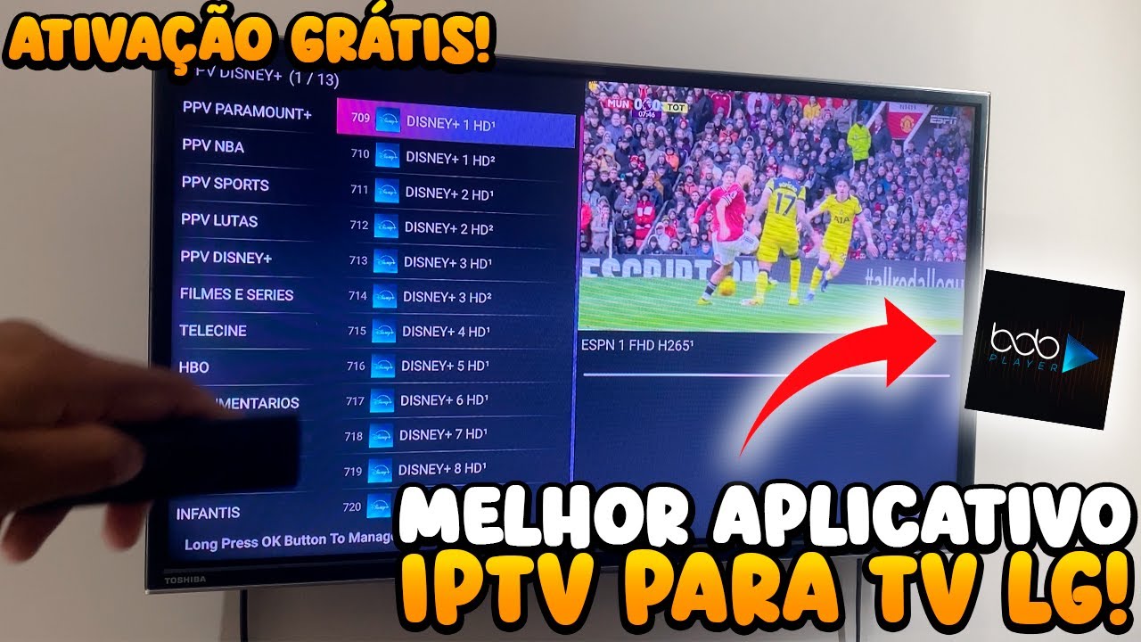 Bob Player: Melhor Aplicativo e IPTV para TV LG! SEM ATIVA&Ccedil;&Atilde;O