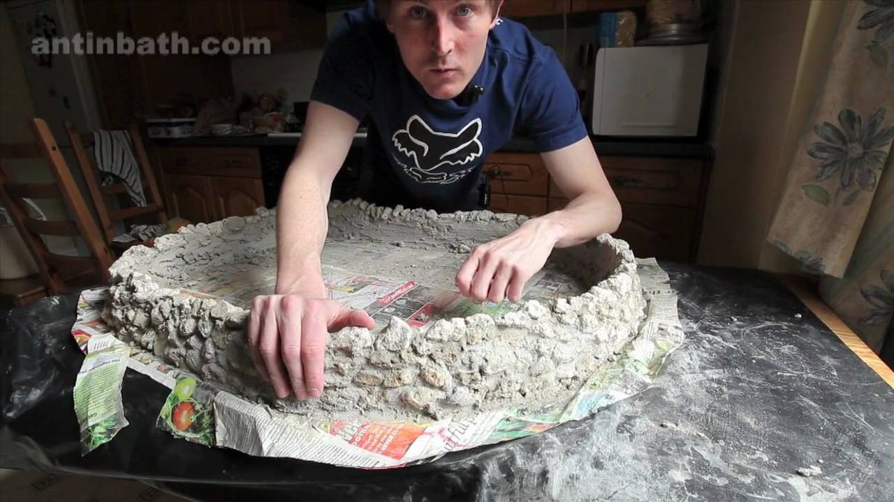 Making a miniature stone wall
