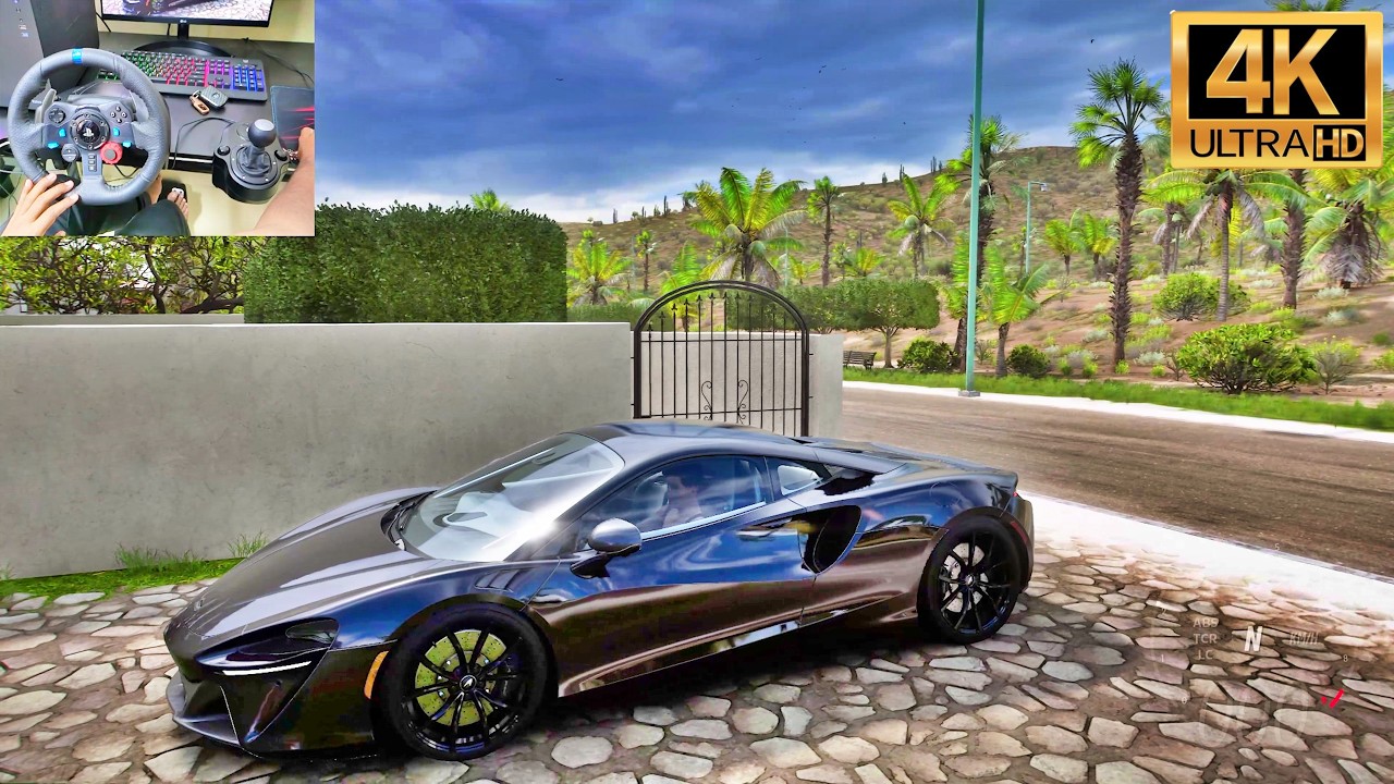 McLaren Artura 2023 820HP Realistic Driving | Logitech G29 | Forza Horizon 5 - 4K ULTRA