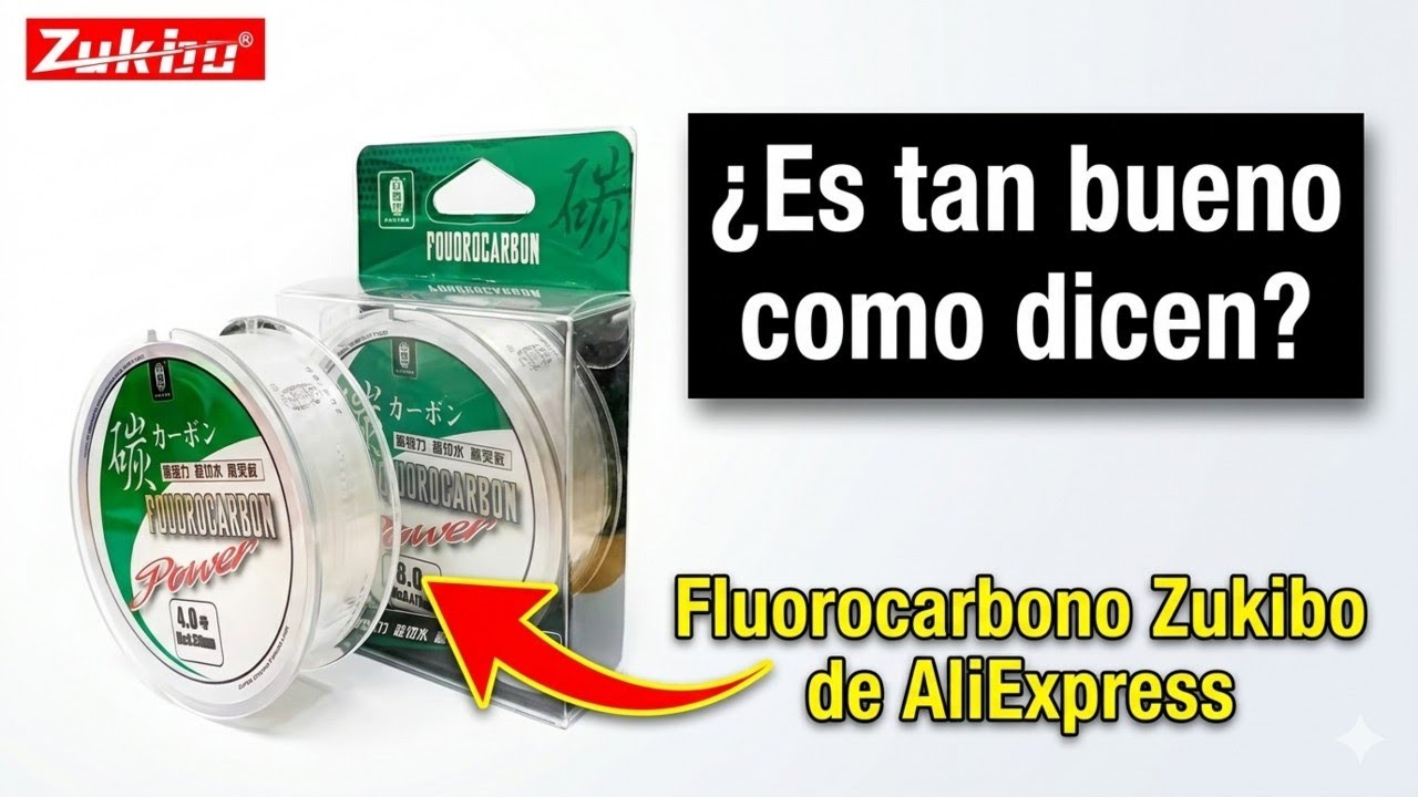 REVIEW Fluorocarbono ZUKIBO (AliExpress) ¿Vale la pena su compra?