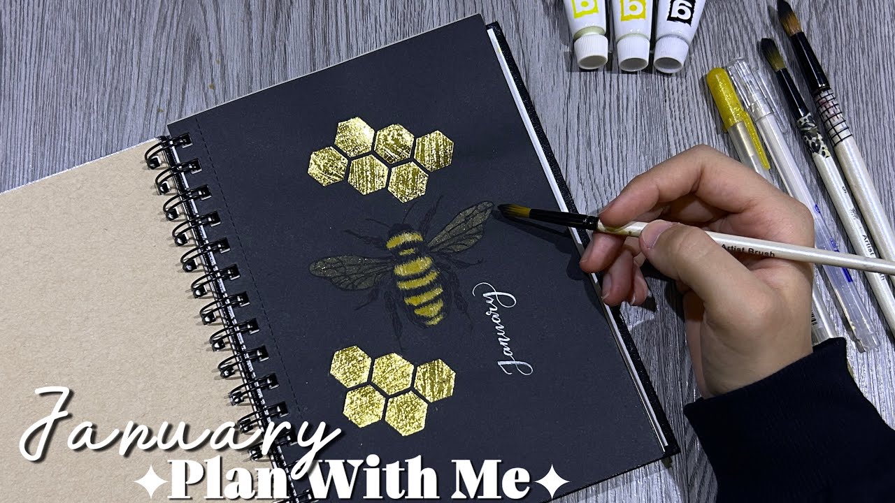 January Bullet Journal Set Up 🐝✨ Bee Theme | Project Bee