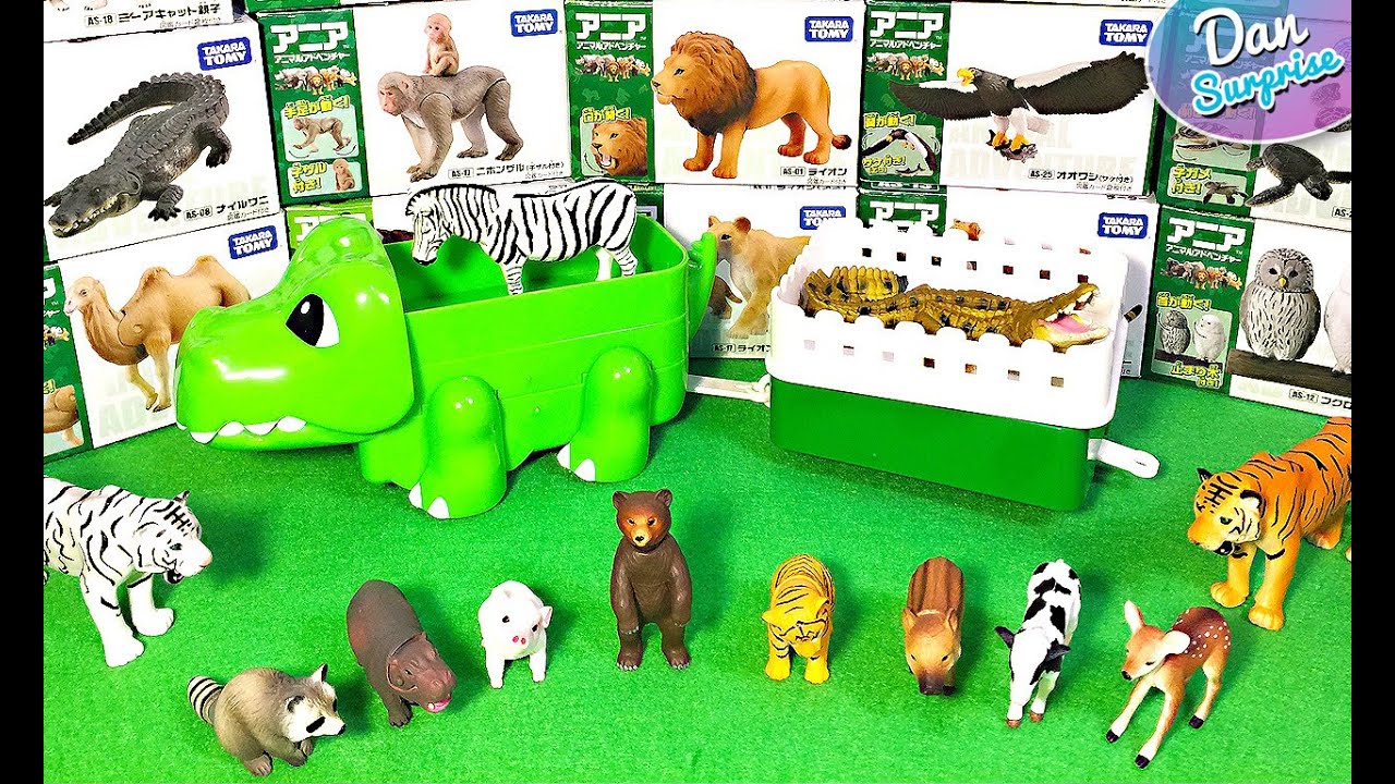 Takara Tomy Baby Wild Animals - Лев, Тигр, Медведь, Корова, Красная панда, Олень, Енот, Орёл, Кро...