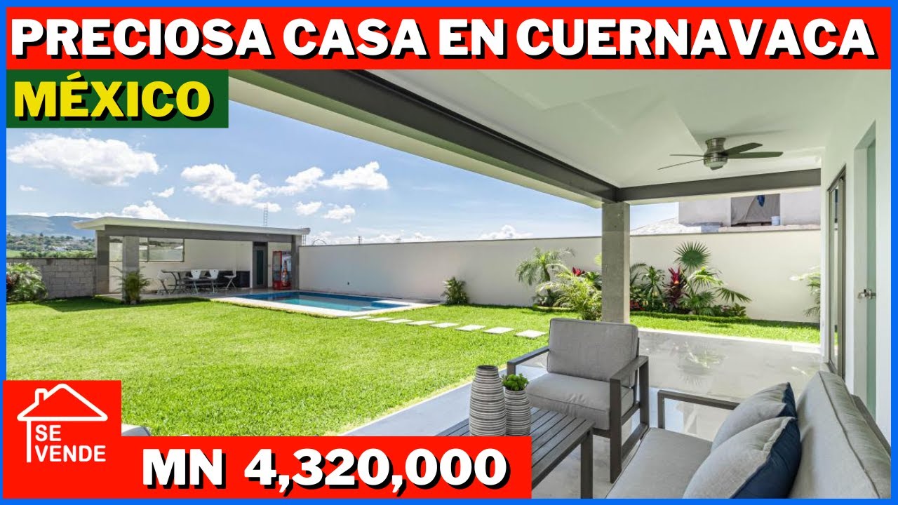 HERMOSA CASA EN VENTA EN CUERNAVACA MORELOS MÉXICO